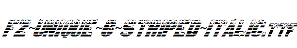 FZ-UNIQUE-6-STRIPED-ITALIC.ttf