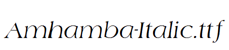 Amhamba-Italic.ttf