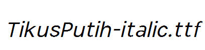 TikusPutih-italic.ttf