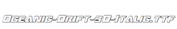 Oceanic-Drift-3D-Italic.ttf