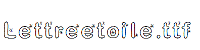 Lettreetoile.ttf