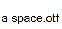 a-space.otf