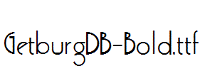 GetburgDB-Bold.ttf