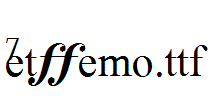 MetDemo.ttf