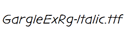 GargleExRg-Italic.ttf