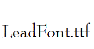 LeadFont.ttf