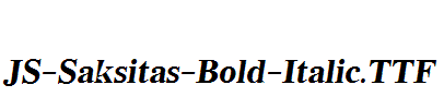 JS-Saksitas-Bold-Italic.ttf