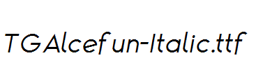 TGAlcefun-Italic.ttf