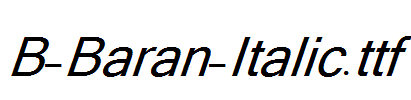 B-Baran-Italic.ttf