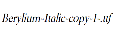 Berylium-Italic-copy-1-.ttf