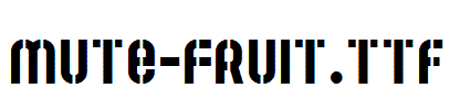 Mute-Fruit.ttf