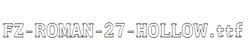 FZ-ROMAN-27-HOLLOW.ttf