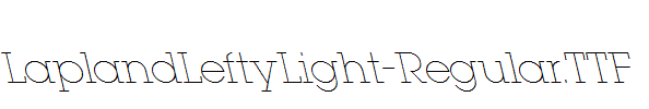 LaplandLeftyLight-Regular.ttf