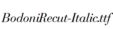 BodoniRecut-Italic.ttf