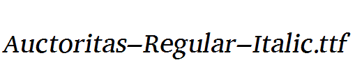 Auctoritas-Regular-Italic.ttf