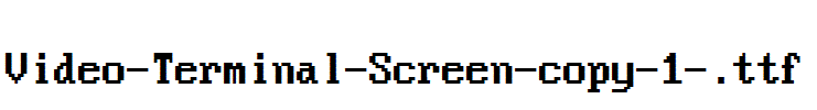 Video-Terminal-Screen-copy-1-.ttf