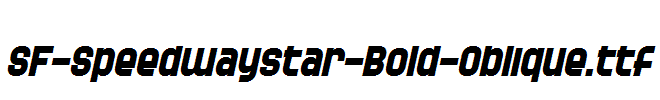 SF-Speedwaystar-Bold-Oblique.ttf