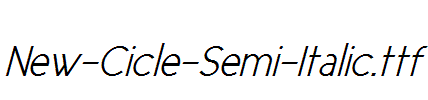 New-Cicle-Semi-Italic.ttf