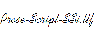 Prose-Script-SSi.ttf