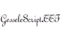 GesseleScript.ttf