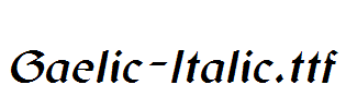 Gaelic-Italic.ttf