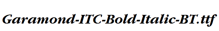 Garamond-ITC-Bold-Italic-BT.ttf