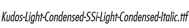 Kudos-Light-Condensed-SSi-Light-Condensed-Italic.ttf