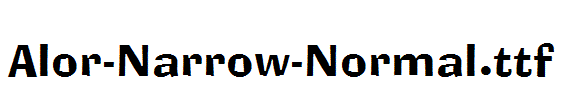 Alor-Narrow-Normal.ttf