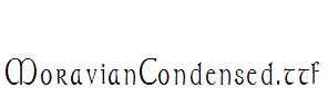 MoravianCondensed.ttf