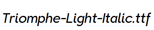 Triomphe-Light-Italic.ttf