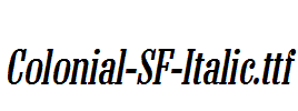 Colonial-SF-Italic.ttf