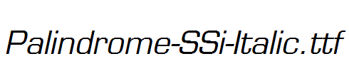 Palindrome-SSi-Italic.ttf