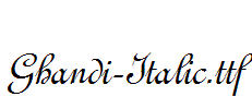 Ghandi-Italic.ttf