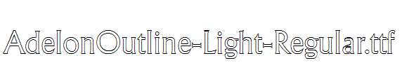 AdelonOutline-Light-Regular.ttf