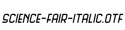 Science-Fair-Italic.otf