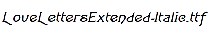 LoveLettersExtended-Italic.ttf