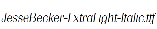 JesseBecker-ExtraLight-Italic.ttf