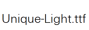 Unique-Light.ttf