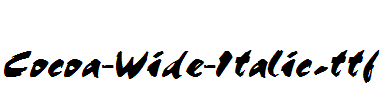 Cocoa-Wide-Italic.ttf