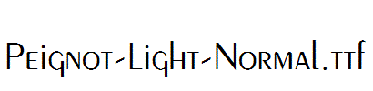 Peignot-Light-Normal.ttf