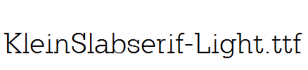 KleinSlabserif-Light.ttf