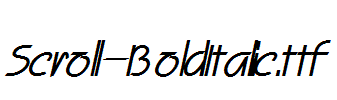 Scroll-BoldItalic.ttf