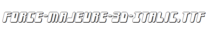 Force-Majeure-3D-Italic.ttf