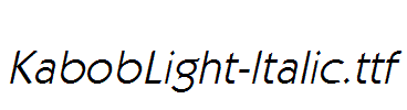 KabobLight-Italic.ttf