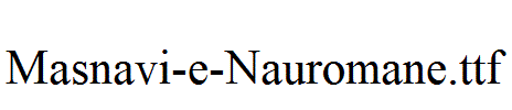 Masnavi-e-Nauromane.ttf