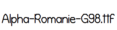 Alpha-Romanie-G98.ttf