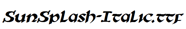 SunSplash-Italic.ttf