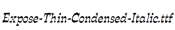 Expose-Thin-Condensed-Italic.ttf