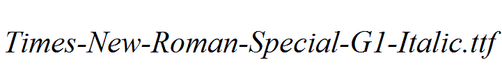 Times-New-Roman-Special-G1-Italic.ttf