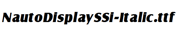 NautoDisplaySSi-Italic.ttf